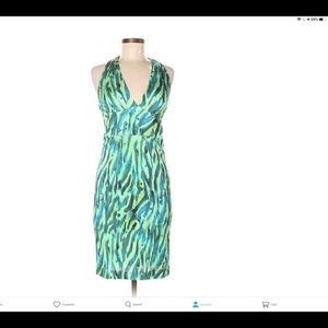Zac Posen Green Tiger Dress Sz. 4